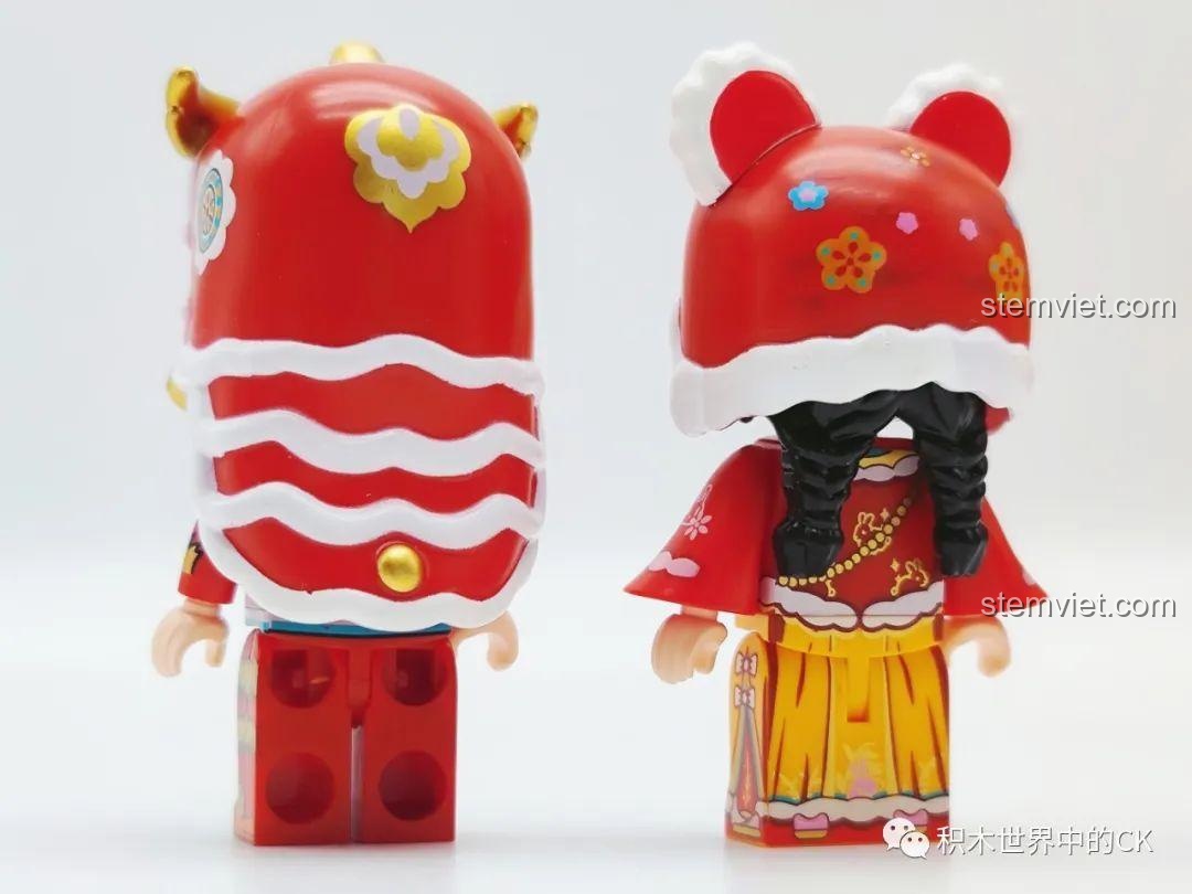 Góc nhìn khác của mô hình Keeppley K19905 Mô hình Tết Nguyên Đán đã hoàn chỉnh.