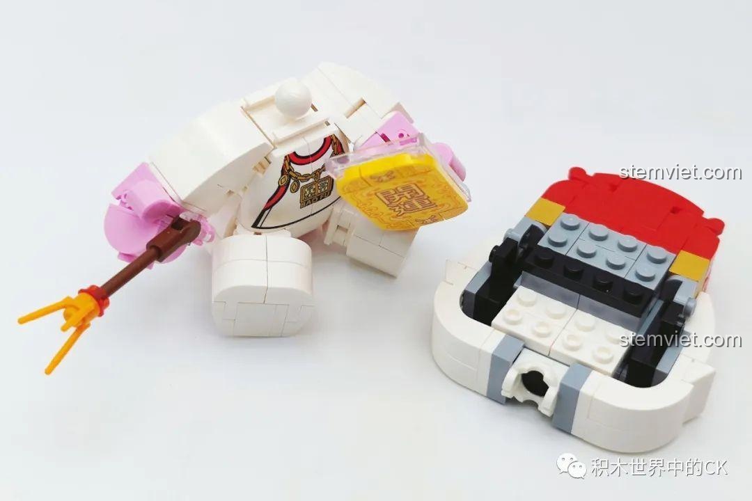 Mô hình Keeppley K19905 Mô hình Tết Nguyên Đán hoàn chỉnh từ góc nhìn trên cao.