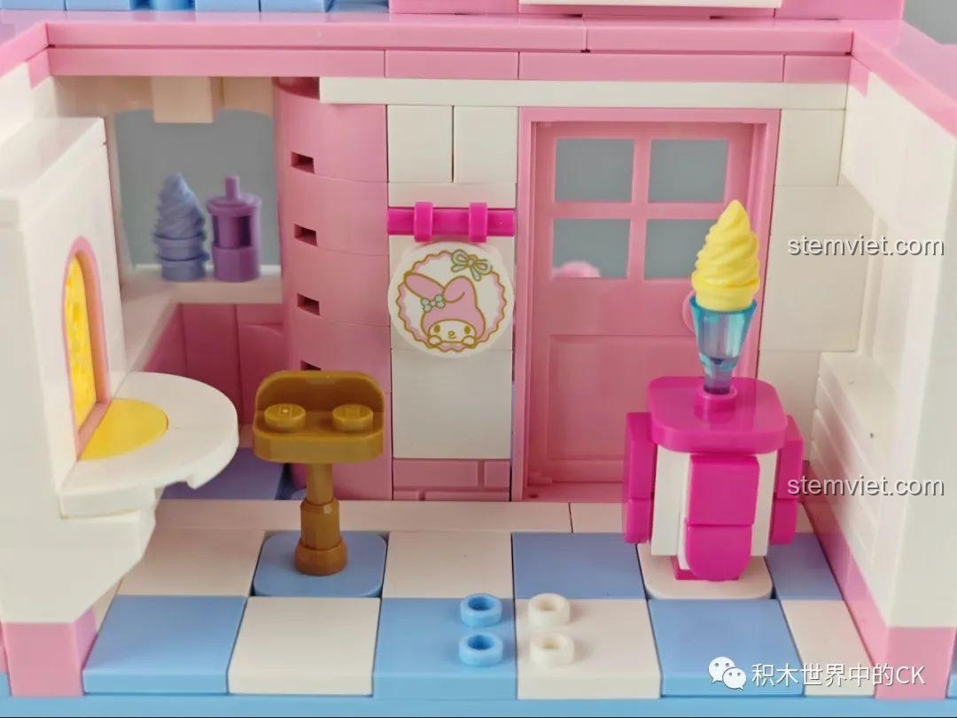 Cửa ra vào của mô hình Summer Coconut Ice Room Keeppley K20809 Cinnamoroll.