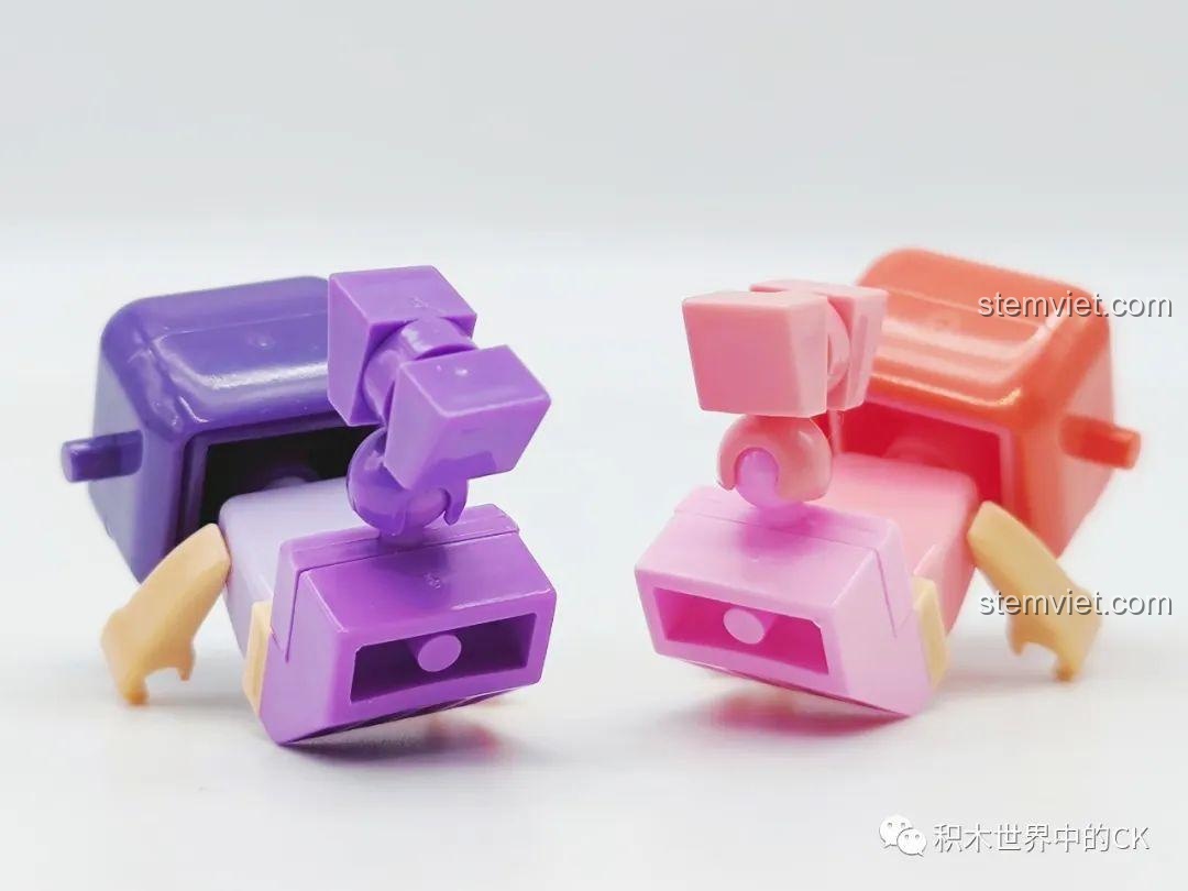 Mặt sau của minifigure Song Ngư (Pisces) trong bộ lắp ráp Figure 12 Chòm Sao KT8001.