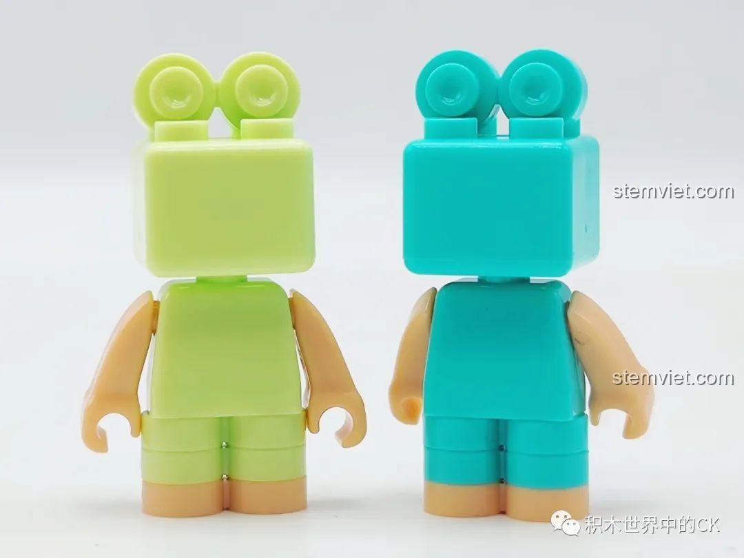 Mặt sau của minifigure Song Tử (Gemini) trong bộ lắp ráp Figure 12 Chòm Sao KT8001.