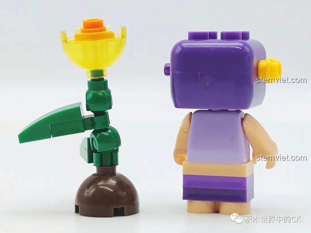 Mặt sau của minifigure Xử Nữ (Virgo) trong bộ lắp ráp Figure 12 Chòm Sao KT8001.