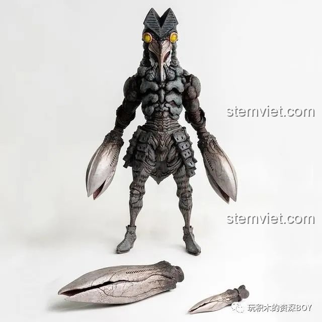 Hình ảnh Baltan Seijin phiên bản gốc từ phim Ultraman, một trong những kẻ thù đáng sợ nhất của Ultraman.