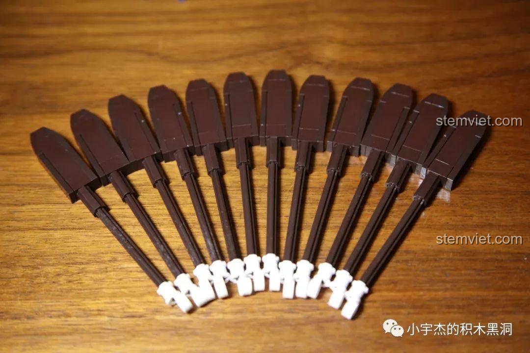 Đánh giá XINGBAO 25002 Thuyền Rồng Cung Đình, 12 mái chèo đã được lắp ráp hoàn chỉnh.