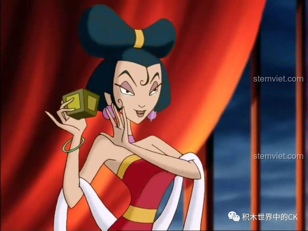 Hình ảnh Đát Kỷ trong phim hoạt hình, với phong cách vẽ đơn giản nhưng biểu cảm.