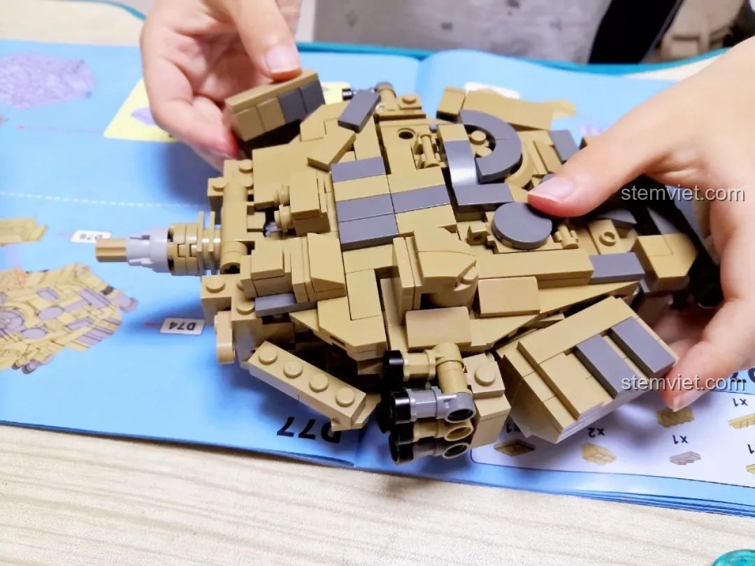 Đề xuất cải tiến cho phần kết nối các chi tiết trên xe tăng CaDA T-90 Tank.