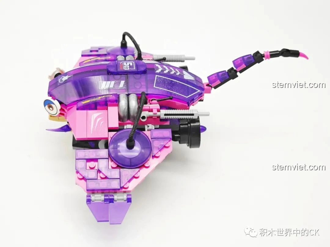 Tấm decal dán chi tiết cho mô hình Mực của bộ lắp ghép sinh vật biển sâu Zhe Gao 662001, tăng tính thẩm mỹ.