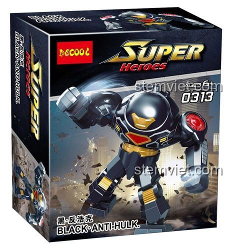 Hộp sản phẩm Black Anti-Hulk DECOOL 0313