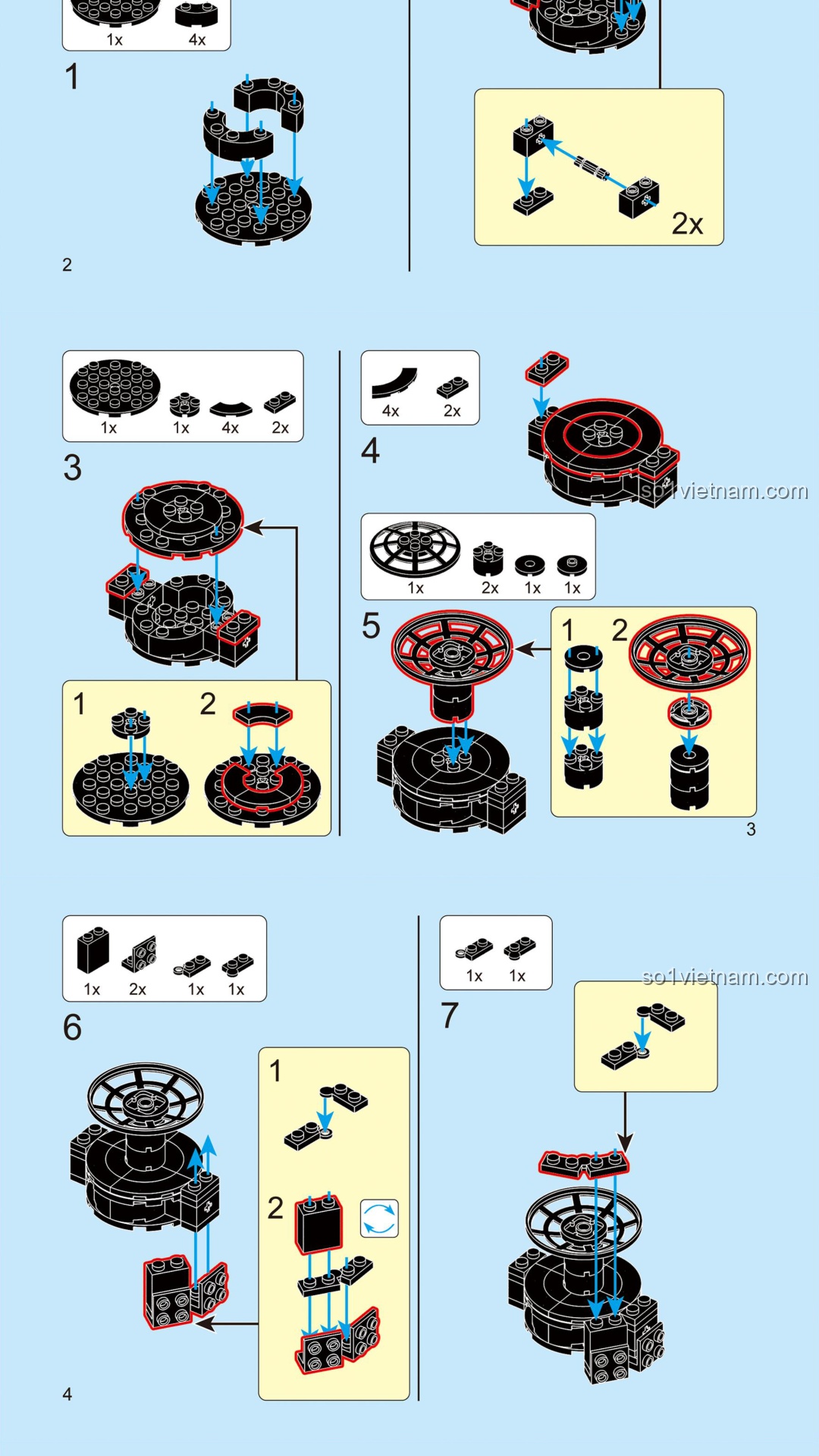 Sách lắp ghép Decool 16810 Bộ Mô Hình Ấm Pha Cà Phê Ý Mocha Pot Decool 16810 Hướng dẫn Decool 16810