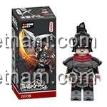 Hộp sản phẩm và minifigure Lính Đan Dương Decool 20338, bộ đồ chơi giá rẻ cho bé trai yêu thích lịch sử.