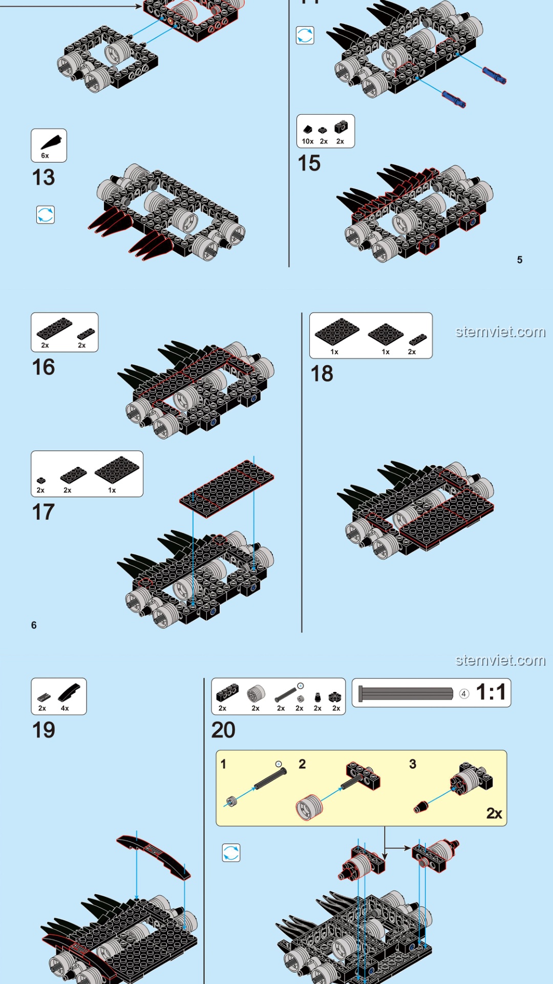 Xe Công Thành DECOOL 608 - Hướng dẫn DECOOL 20608 Pháo Công Thành