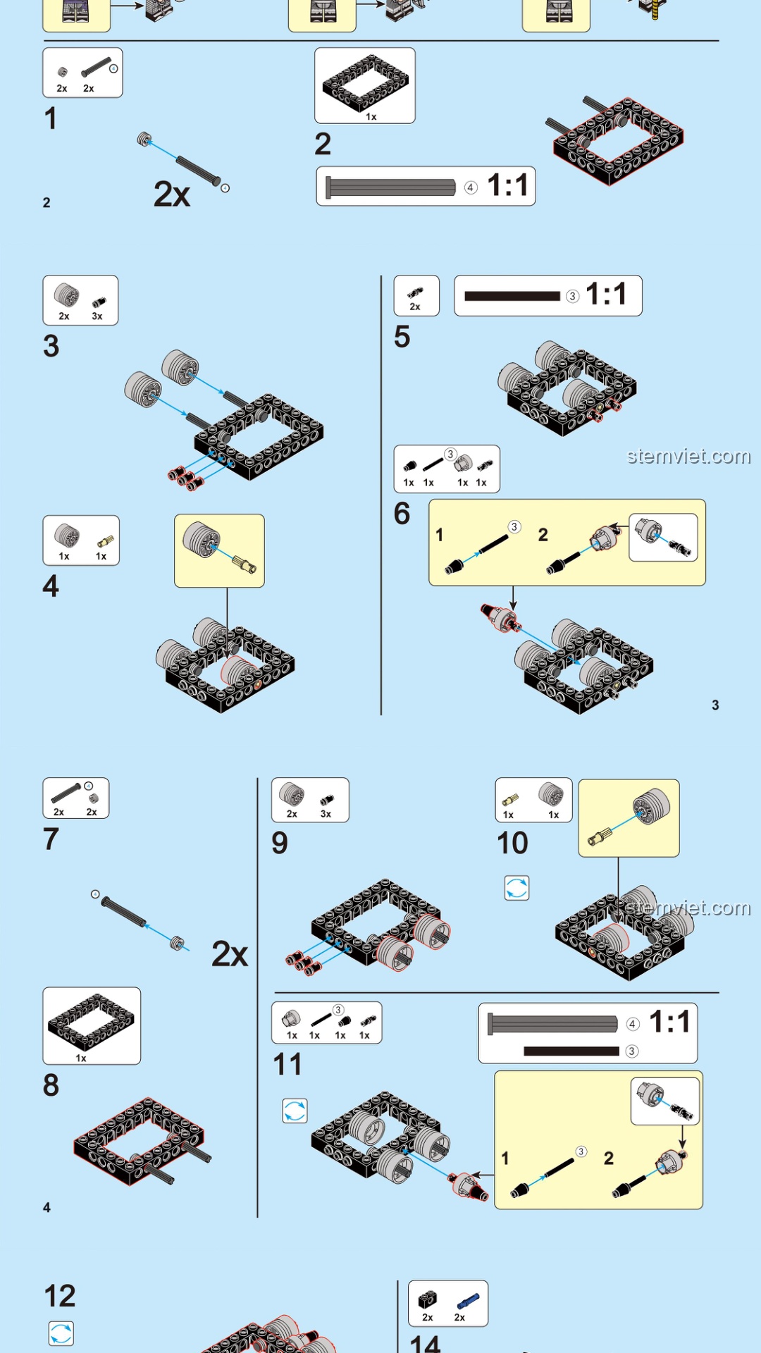 Xe Pháo Công Thành DECOOL 20608 - Sách hướng dẫn DECOOL 20608 Xe Pháo Công Thành