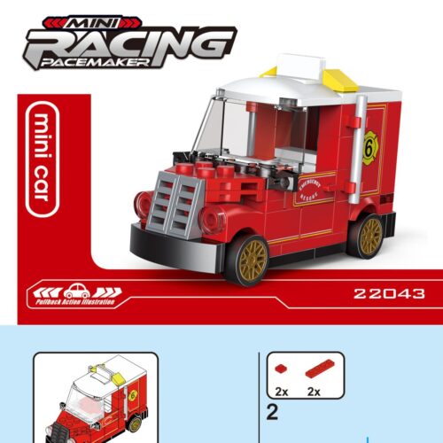 Sách Hướng Dẫn Lắp Ráp Xe Cứu Hộ Mini Lắp Ghép DECOOL 22043 PDF gốc chất lượng cao sách DECOOL 43 Xe cứu hộ khẩn cấp DECOOL 22043