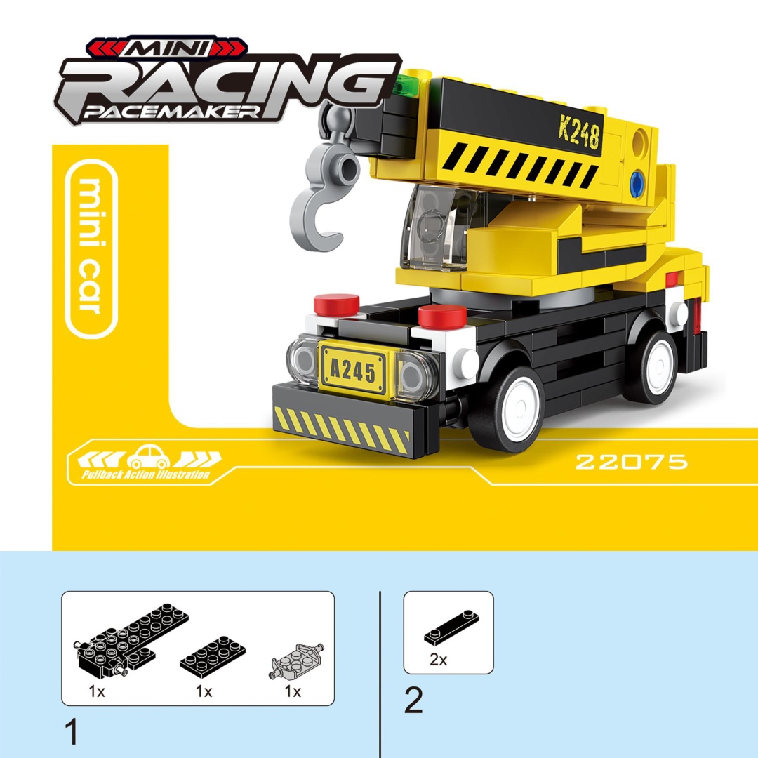 Xe Cẩu Đồ Chơi Kéo Lùi Decool 22075 - Hướng dẫn lắp ghép Decool 22075 Xe Cẩu Đồ Chơi Kéo Lùi