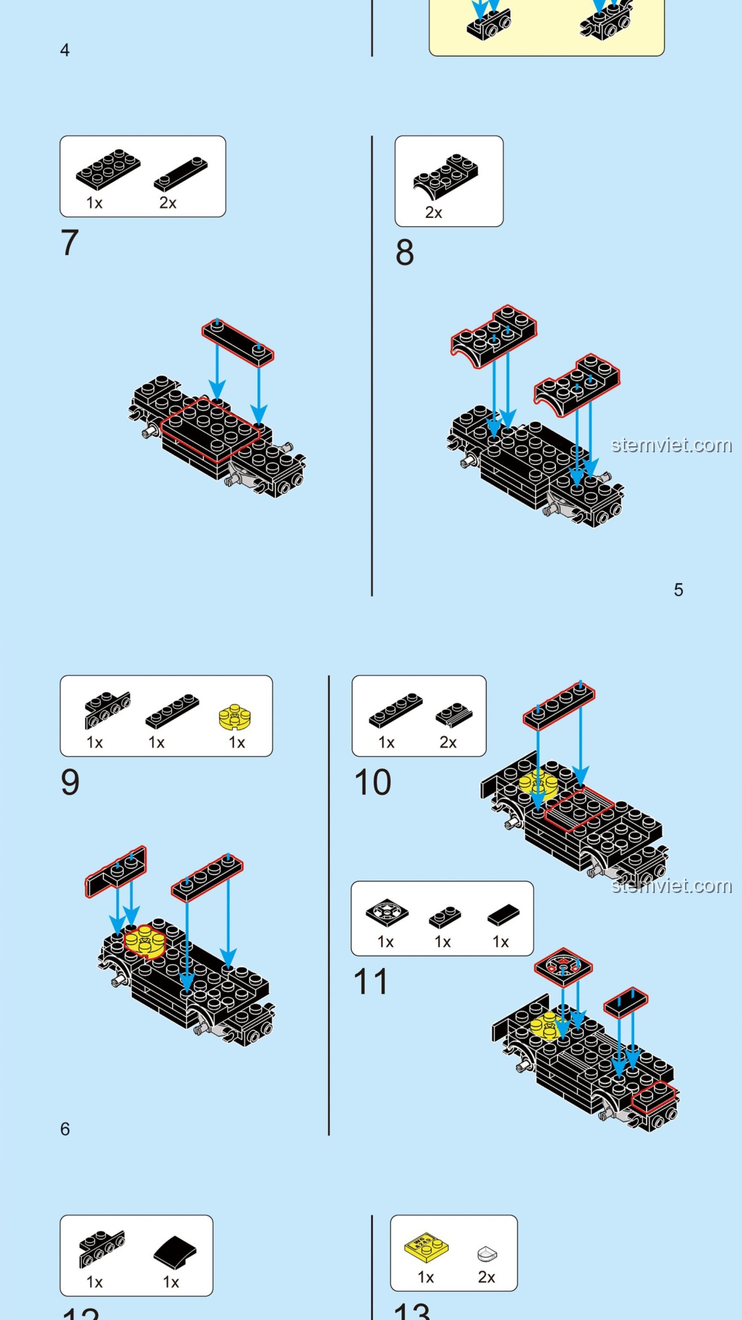 Mô hình xe cẩu Decool 22075 - Sách lắp ghép Decool 22075 Xe cẩu