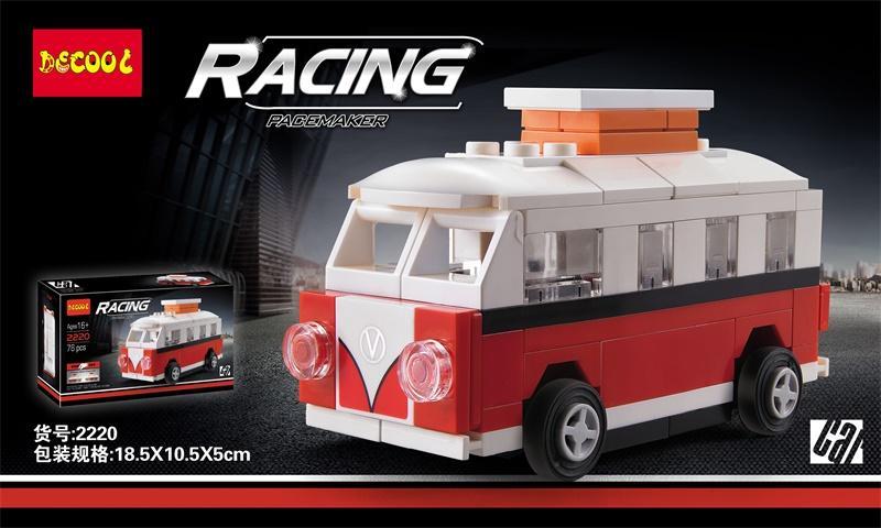 Bộ lắp ghép DECOOL 2220 Xe Buýt Volkswagen T1 Cổ Điển giá rẻ, đồ chơi mô hình DECOOL cho con trai 16 tuổi, tái hiện biểu tượng tự do.