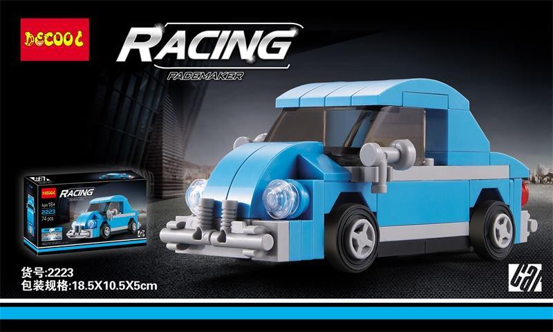 Hộp bộ lắp ghép Xe Volkswagen Beetle Decool 2223, đồ chơi cho con trai 16 tuổi, giá rẻ.