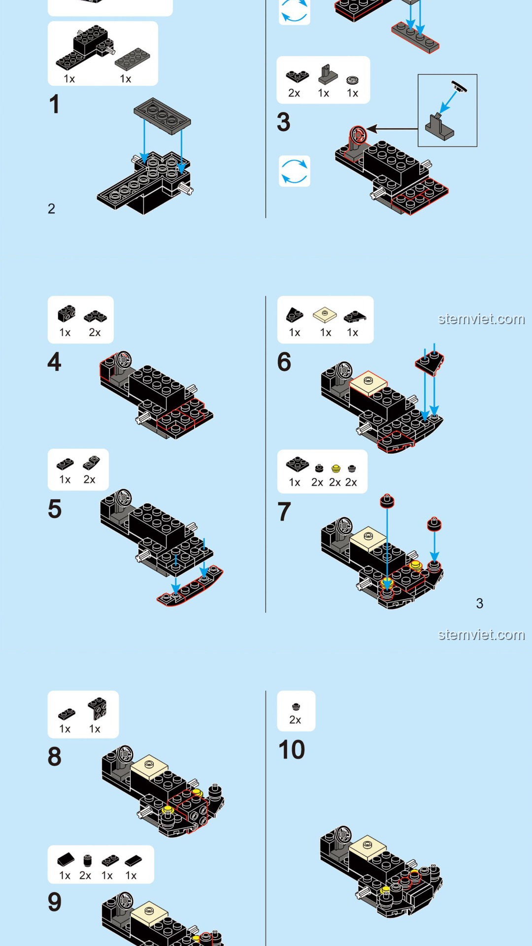 Xe Đua Bugatti Chiron DECOOL 26001 sách lắp ghép DECOOL 26001 Xe Đua Mini Bugatti