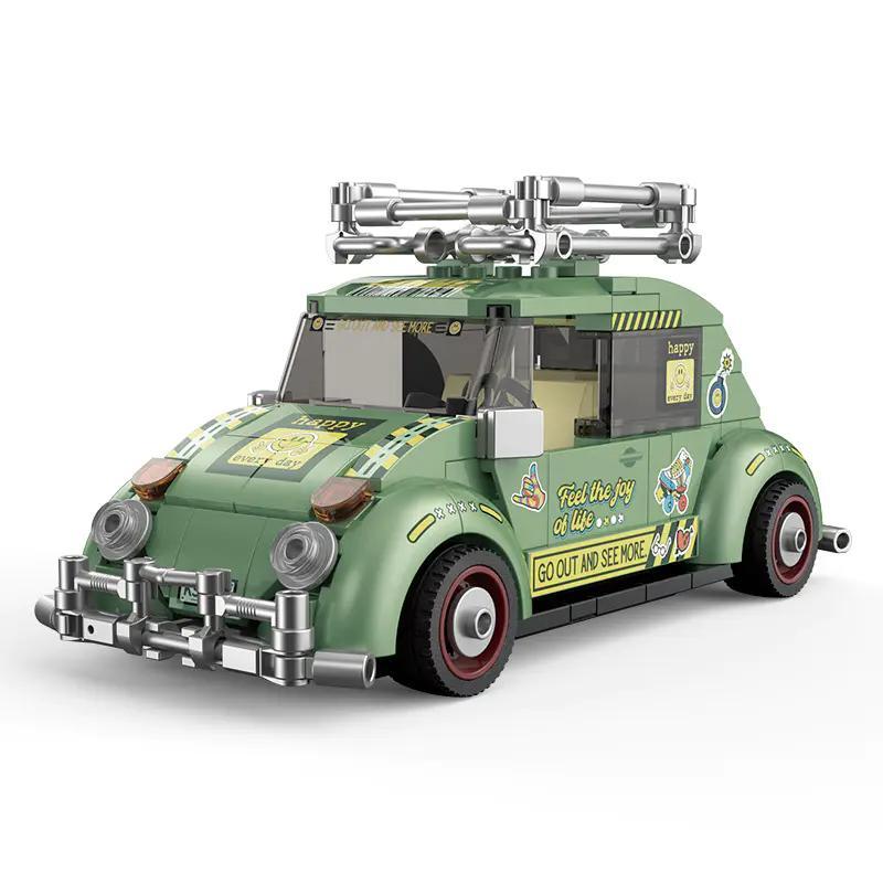 Bộ lắp ghép Xe Con Bọ Cổ Điển Decool 28007 phong cách graffiti, đồ chơi cho bé trai 6 tuổi giá rẻ.