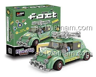 Hộp đồ chơi mô hình Volkswagen Beetle Decool 28007, 312 mảnh, chất lượng cao.