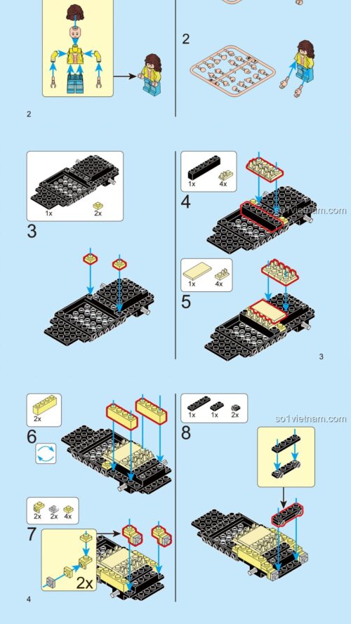 Xe hơi cổ điển CV Decool 28008 sách hướng dẫn Decool 28008 Xe hơi cổ điển CV