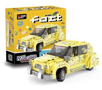 Hộp sản phẩm bộ lắp ghép Xe hơi cổ điển CV Decool 28008, đồ chơi mô hình giá rẻ cho bé trai 6 tuổi.