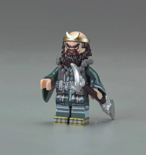 Ảnh nghệ thuật của nhân vật Sa Tăng trong bộ đồ chơi Decool 30303, với tên gọi Quyển Liêm Đại Tướng, thể hiện sức mạnh và thần thái.