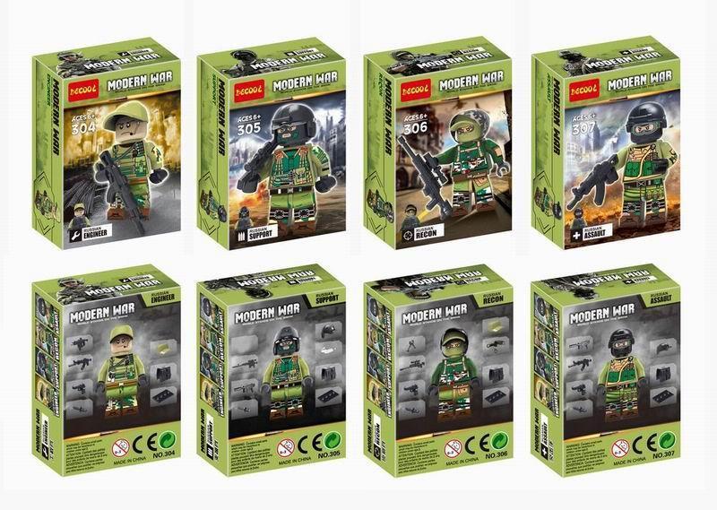 Bộ đồ chơi DECOOL 306 Lính Đặc Nhiệm Nga Trinh Sát và các minifigure khác trong bộ sưu tập, phù hợp cho bé trai 6 tuổi, giá tốt.
