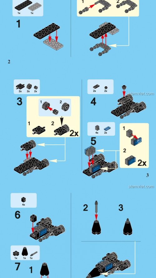 Bộ Lắp Ráp Biến Hình Đa Dạng DECOOL Multificence 3in1 (8 Hộp) DECOOL 31004 sách lắp ghép DECOOL 004 Trực thăng