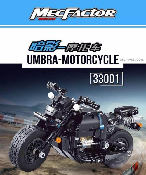 Hộp đồ chơi mô hình DECOOL 33001 Xe máy Umbra, chất lượng cao, tương thích LEGO Technic