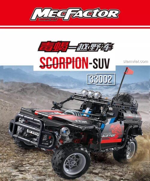 Hộp đồ chơi lắp ráp DECOOL 33002 Xe SUV Bọ Cạp. Món quà sinh nhật ý nghĩa cho con trai, chất lượng tương đương LEGO® Technic.