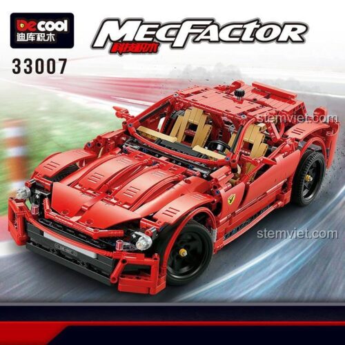 Mô hình Siêu xe Ferrari Đỏ Rực DECOOL 33007