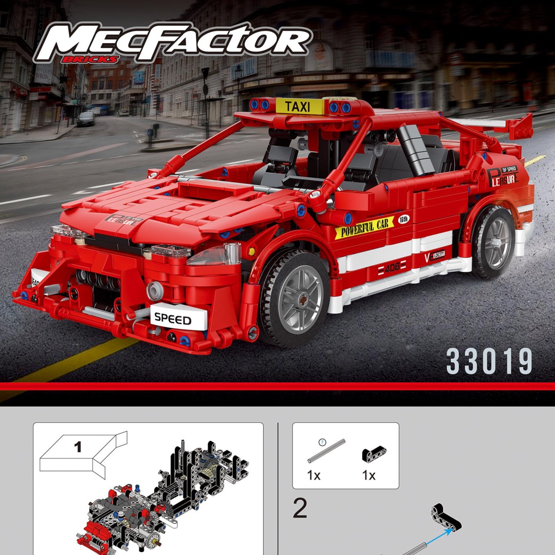 Taxi Tốc Độ Cực Nhanh Decool 33019 sách Decool 33019 Xe Taxi Thể Thao