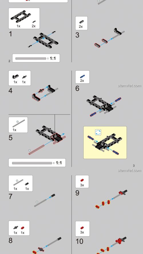 Xe Taxi Tốc Độ Decool 33019 hướng dẫn lắp ghép Decool 33019 Mô Hình Taxi Đua