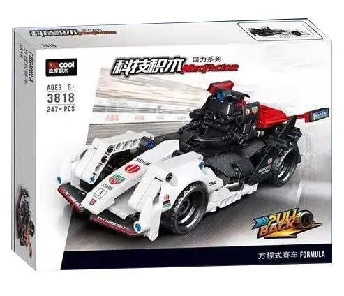 Hộp bộ đồ chơi xe đua Porsche 99X Electric Công thức E Decool 3818