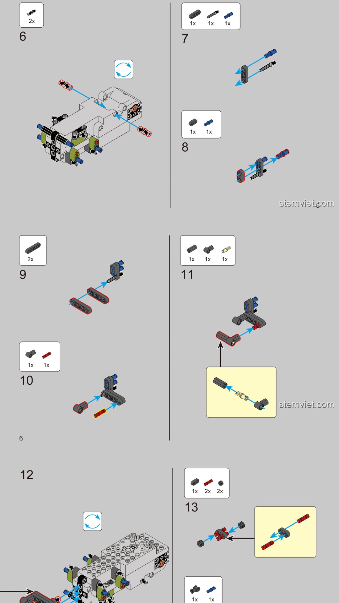 Hướng Dẫn Lắp Ghép Decool 3904 Xe Tăng Pháo Điện Từ - Tải file sách hướng dẫn Cỗ Máy Chiến Tranh Tương Lai 3904
