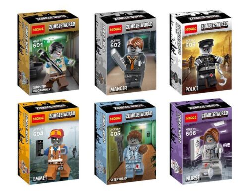 Minifigure Zombie Sleepyhead Decool 605, đồ chơi lắp ghép zombie, nhân vật zombie đáng yêu cho bé trai 6 tuổi, giá tốt