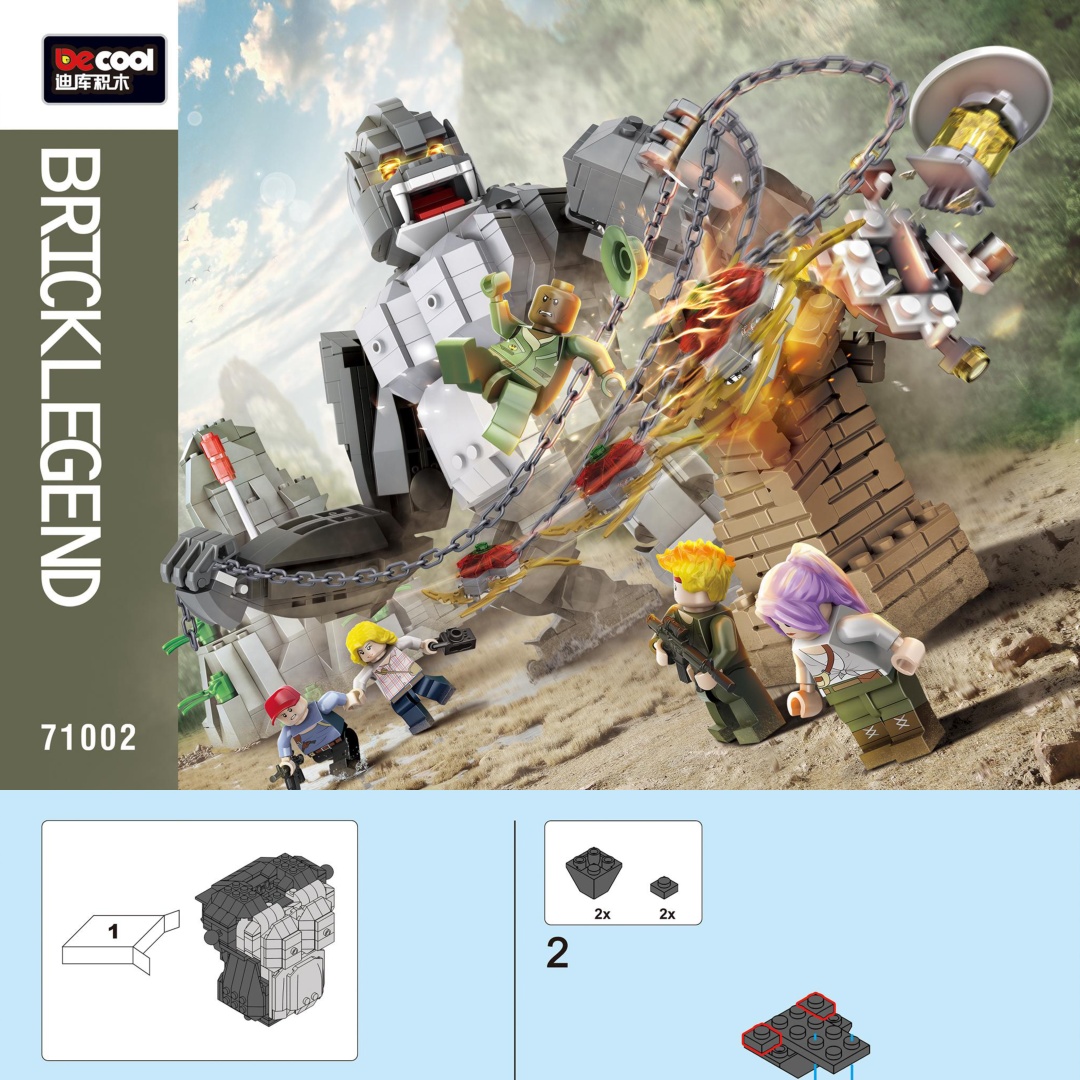 Bạo Nộ Tinh Vương Decool 71002 hướng dẫn lắp ghép Decool 2 Vua Khỉ