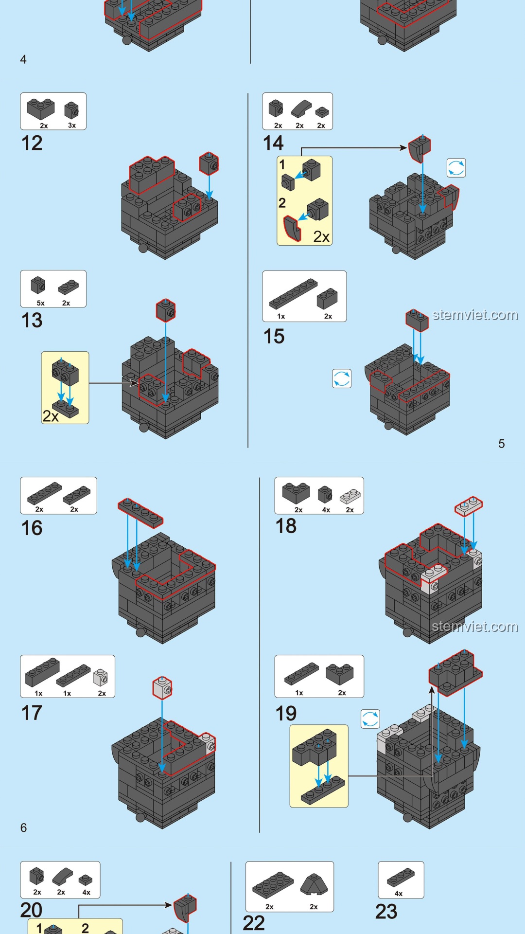 Gorilla khổng lồ Decool 71002 hướng dẫn lắp ghép Decool 2 Gorilla khổng lồ