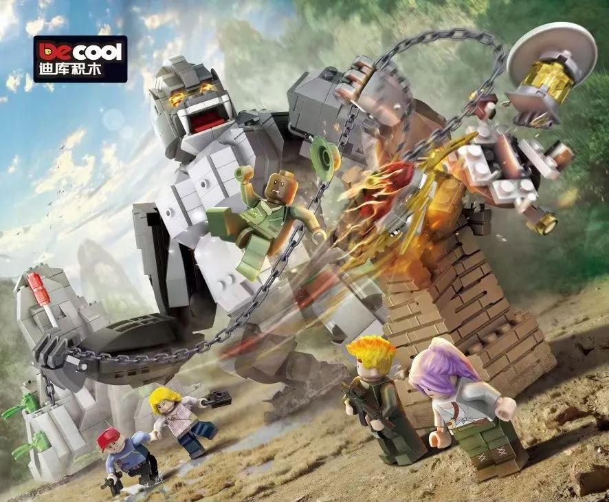 Bộ lắp ghép Decool 71002 King Kong Bạo Nộ Tinh Vương, đồ chơi mô hình King Kong khổng lồ kèm minifigures, phù hợp bé trai 6 tuổi, giá tốt.