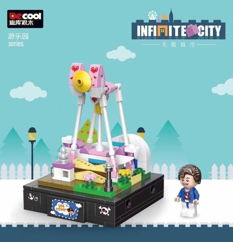 Bộ lắp ghép DECOOL 77106 Tàu cướp biển công viên giải trí, đồ chơi mô hình cho bé gái 6 tuổi, giá tốt