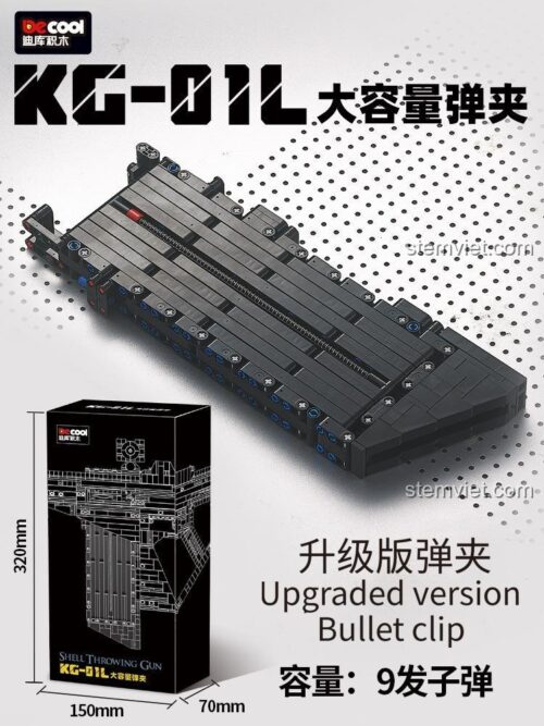 Hộp sản phẩm súng bắn đạn nhựa Decool KG-01L