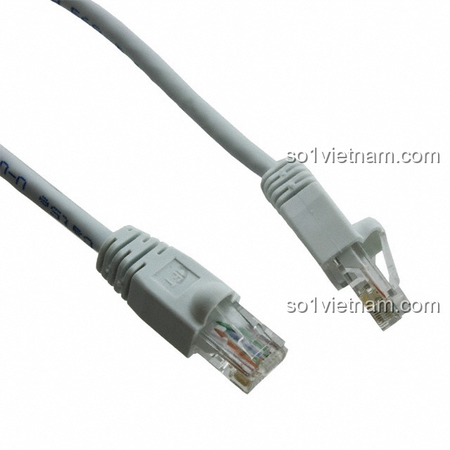 Cáp mạng Cat6 UTP 24AWG DK 1511 kết nối RJ45 màu xanh