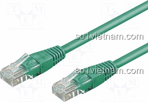 Cáp mạng Cat6 UTP 24AWG DK 1511 kết nối RJ45 màu xay