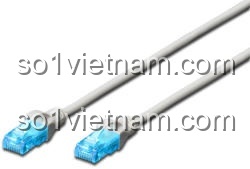 Cáp mạng Cat6 UTP 24AWG DK 1511 kết nối RJ45 màu xám
