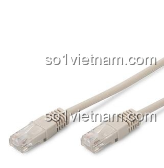 Cáp mạng Cat6 UTP 24AWG DK 1511 kết nối RJ45 màu xay