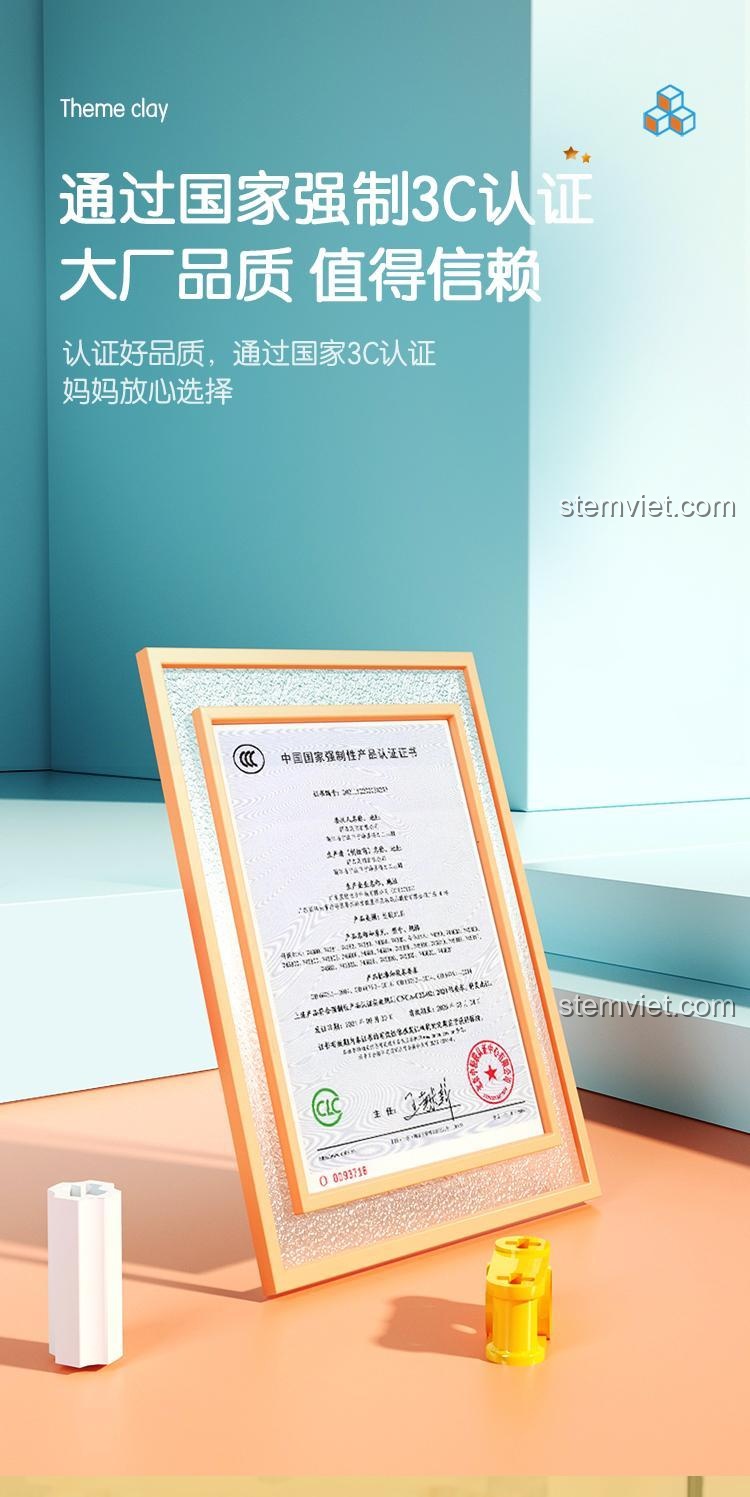 Chất liệu nhựa ABS an toàn của bộ lắp ghép Deli 74382, đảm bảo an toàn và chắc chắn khi sử dụng, chất lượng cao.