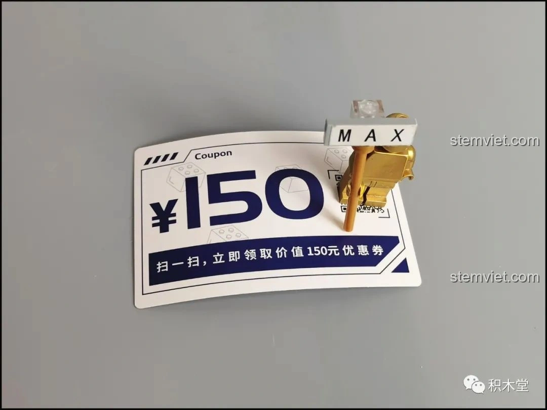 Phiếu giảm giá đi kèm bộ lắp ráp Đèn Lồng Thỏ Ngọc Trung Thu Pantasy 18008.