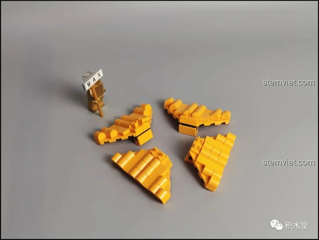 Mô hình Đèn Lồng Thỏ Ngọc Trung Thu Pantasy 18008 đã hoàn thành, nhìn từ phía trước với chú thỏ lớn trên đỉnh.