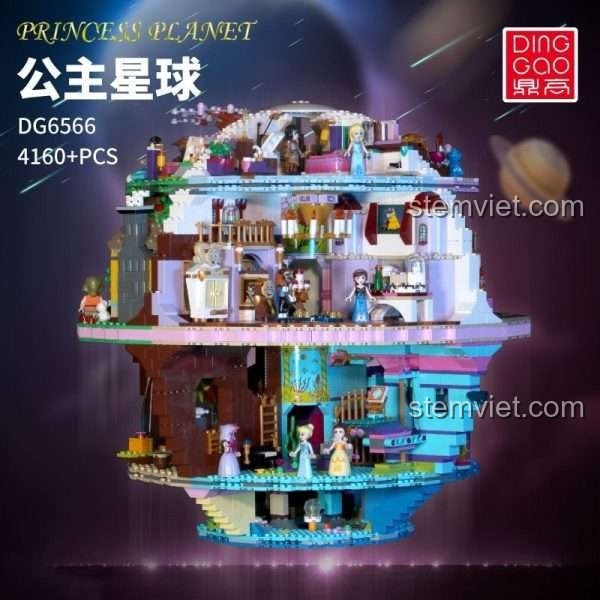 Mô hình DINGGAO DG6566 Công chúa Tinh tú trên nền bầu trời sao